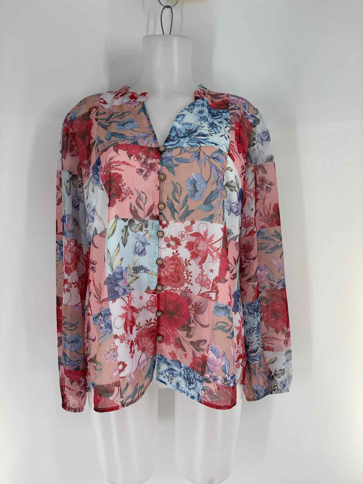 Size L SOFT SURROUNDINGS Multi-Color Shirt