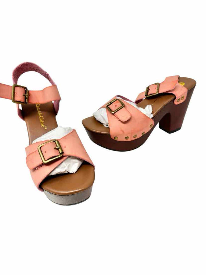 Shoe Size 6.5 Peach Sandals