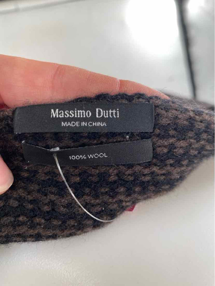Size M MASSIMO DUTTI Brown Print Sweater