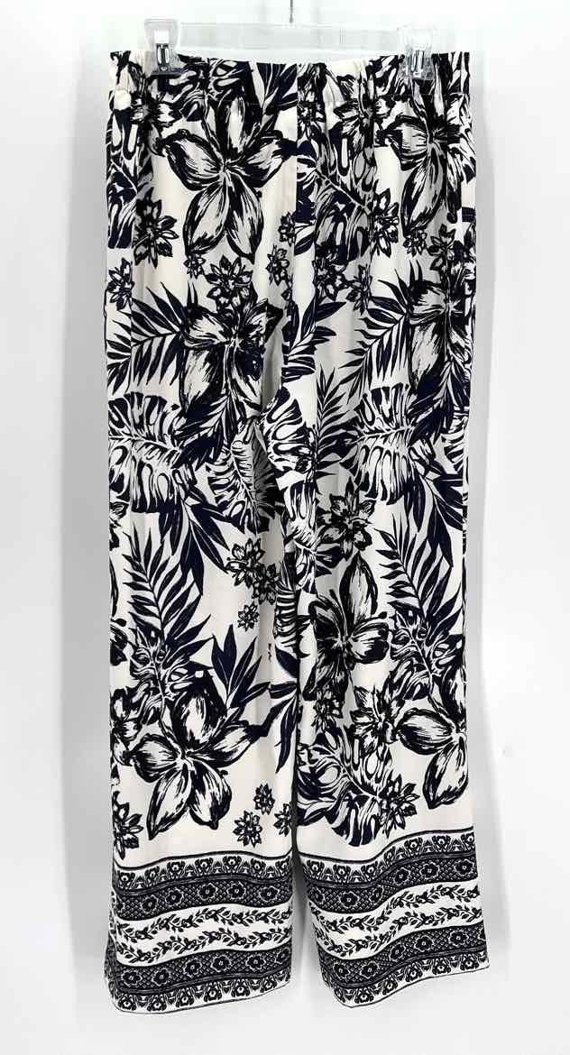 Size M ALEX MARIE Navy Print Pants