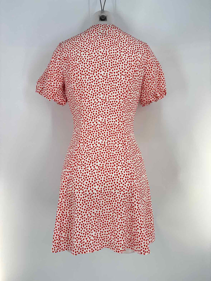 Size 2 MILLY White Print Dress