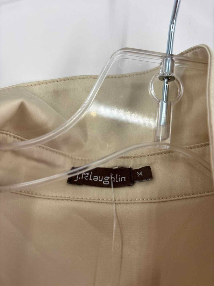 Size M J MCLAUGHLIN Gold Shirt