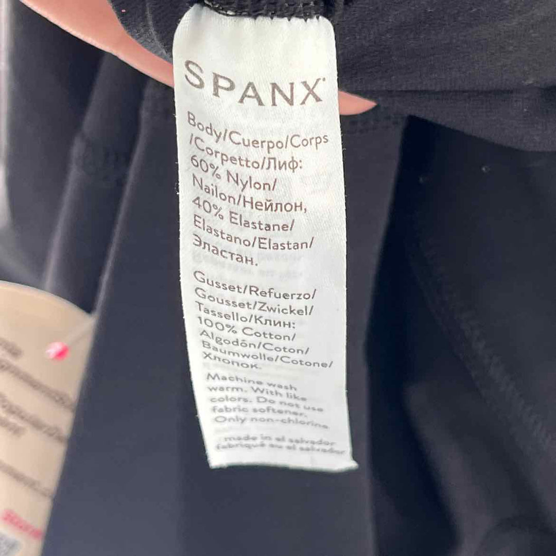 Size L SPANX Black Knit Leggings