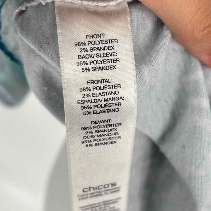 Size XL Chico's Teal Shirt