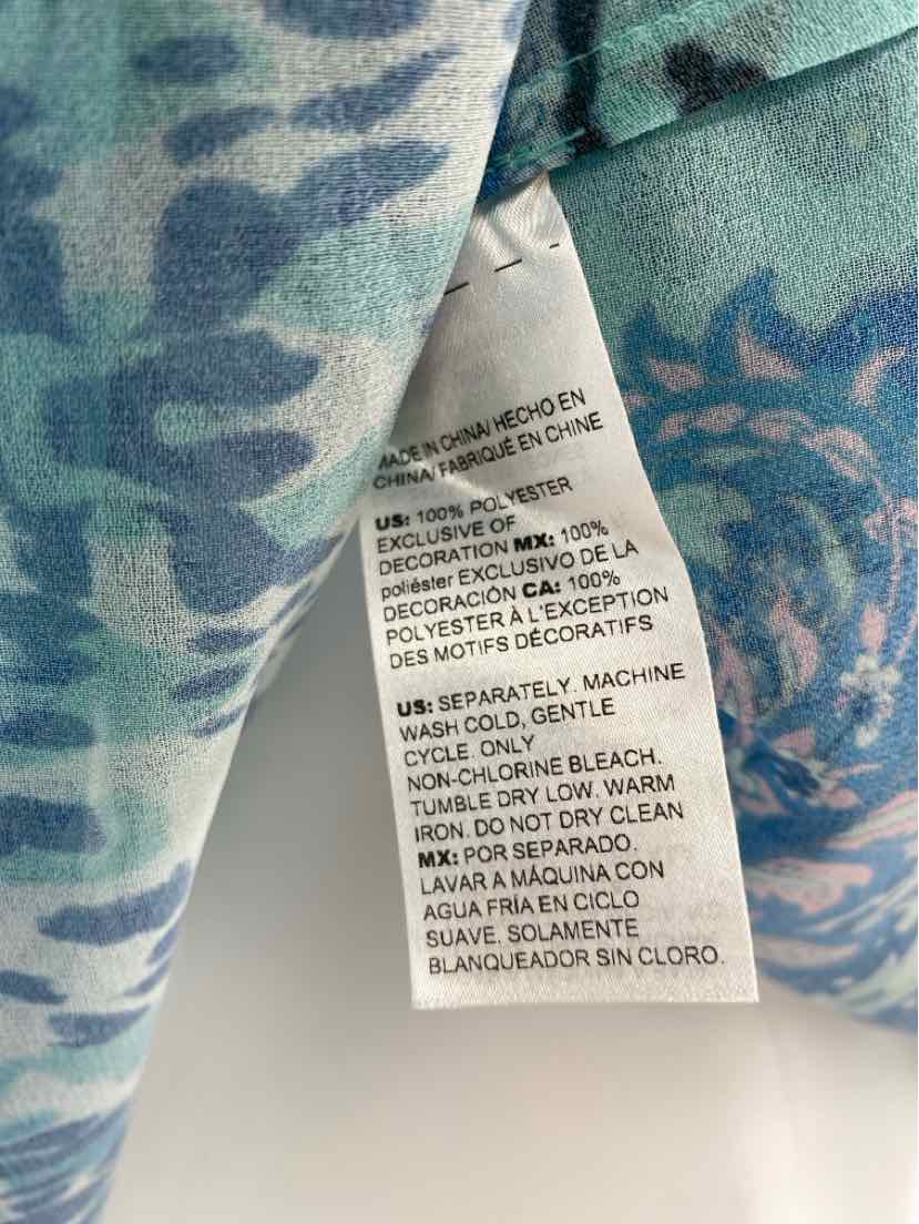 Size 12P Chico's Blue Shirt