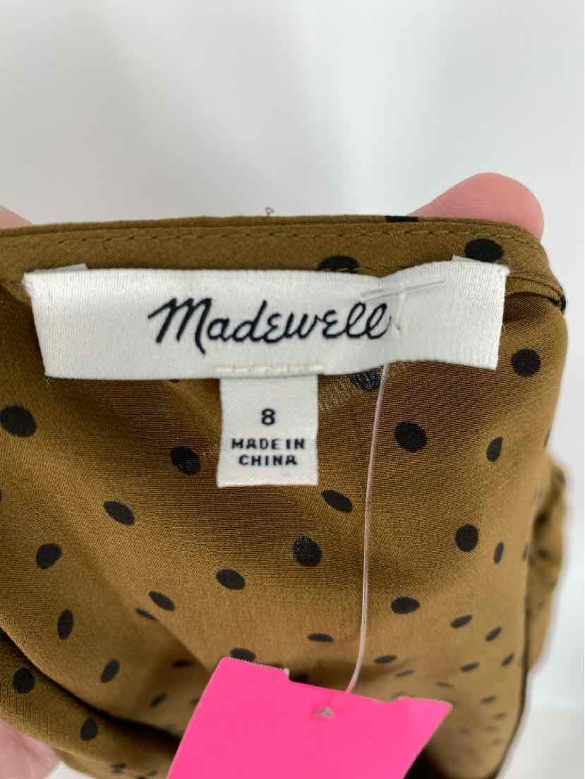 Size 8 MADEWELL Bronze Silk Shirt