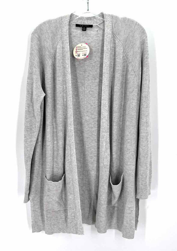 Size XL CYRUS Gray Knit Cardigan