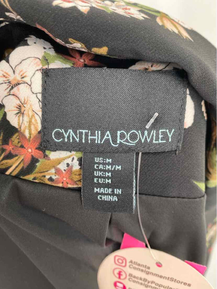 Size M CYNTHIA ROWLEY Black Blazer