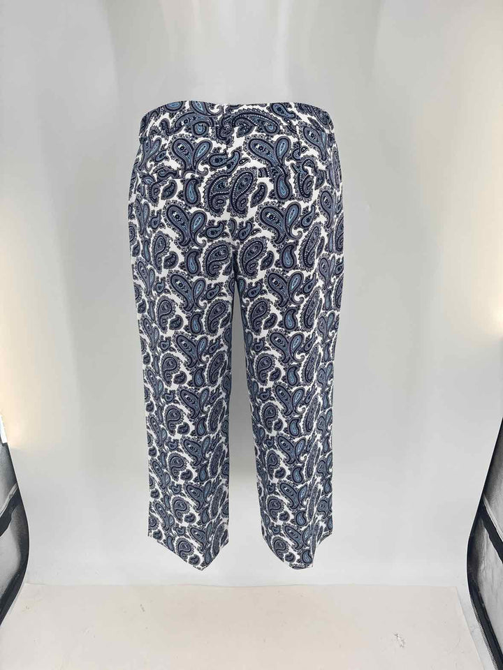 Size 2 Banana Republic Blue Print Pants