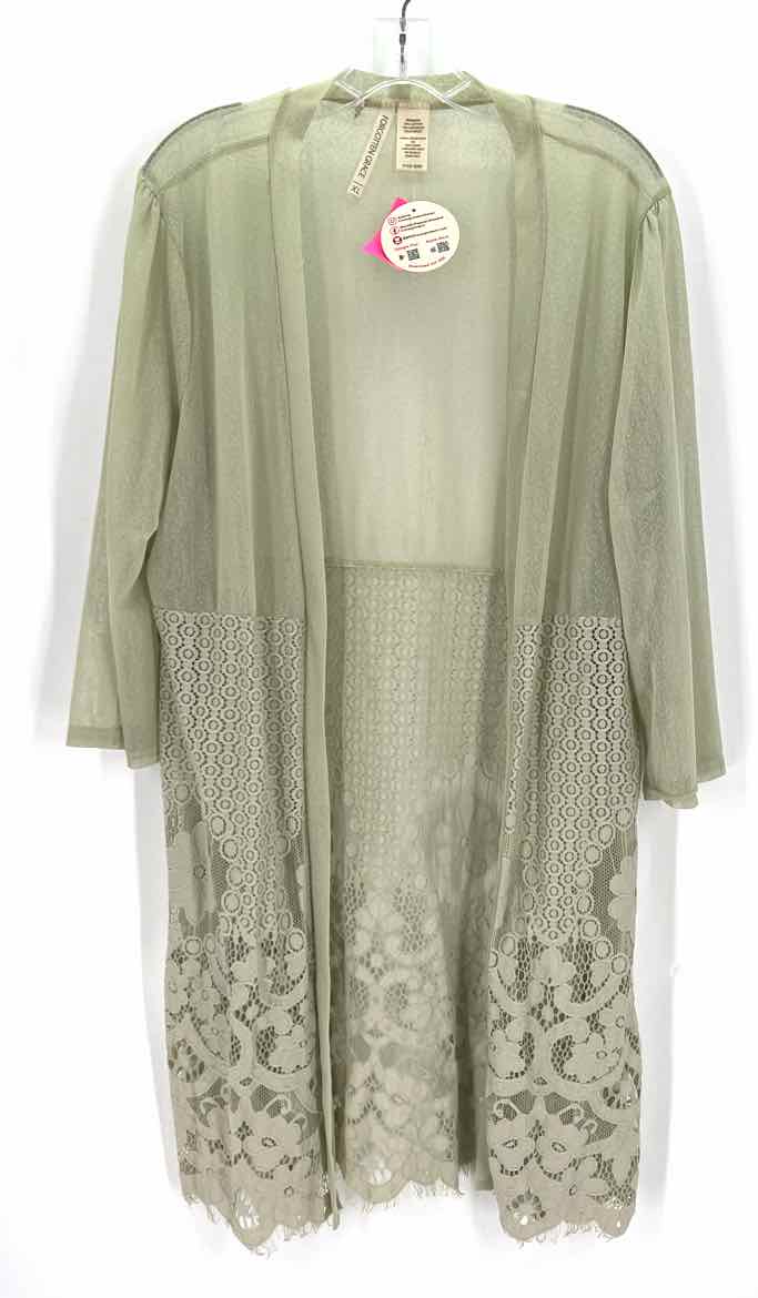 Size XL F2F Sage Mesh Lace Cardigan