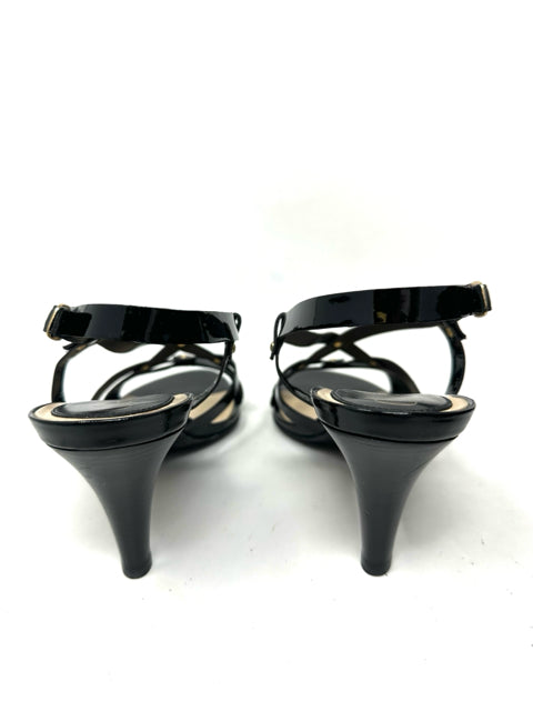 Shoe Size 10 Cole Haan Black PATENT Sandals