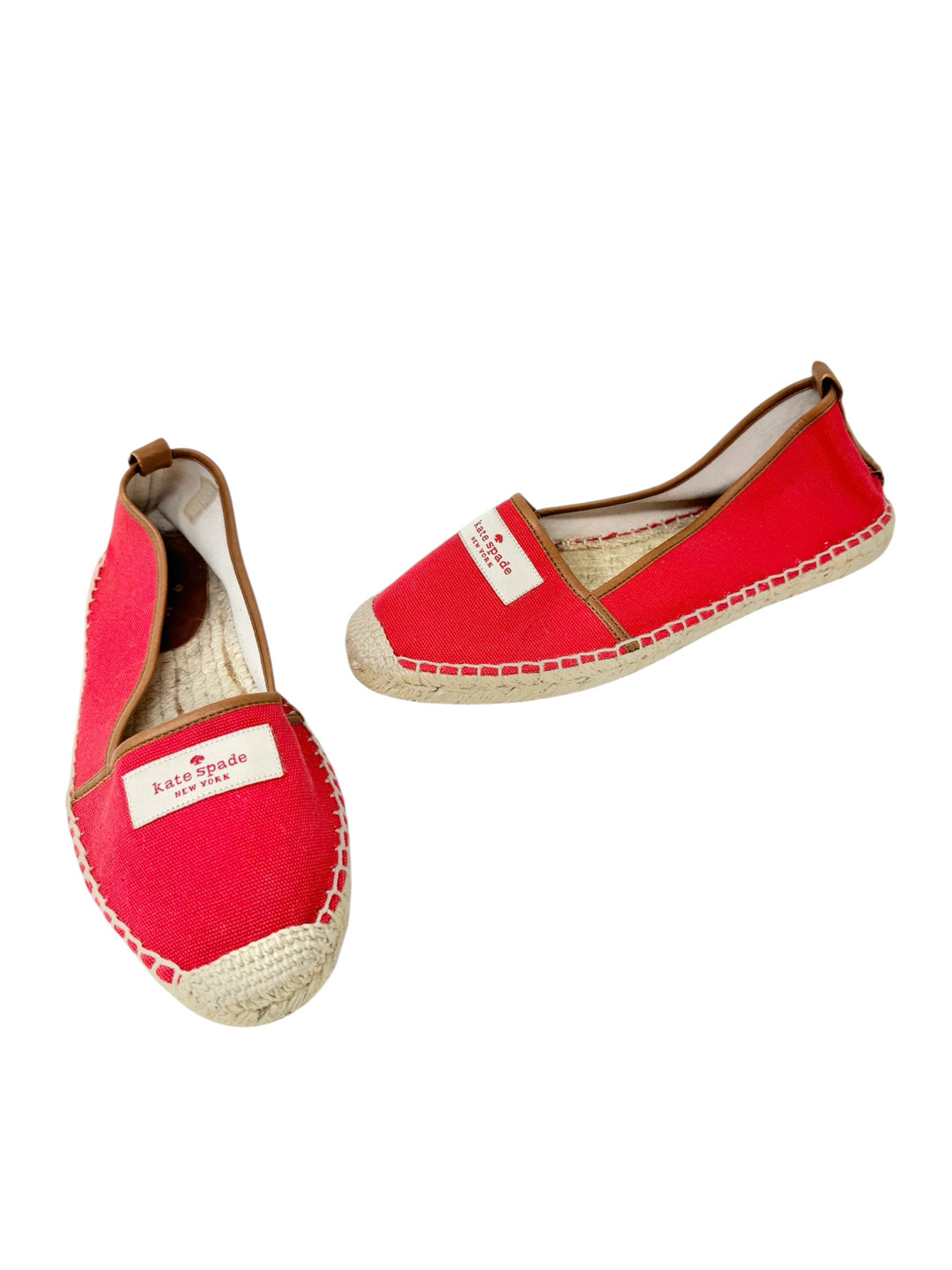 Shoe Size 9 Kate Spade Red Canvas Flats