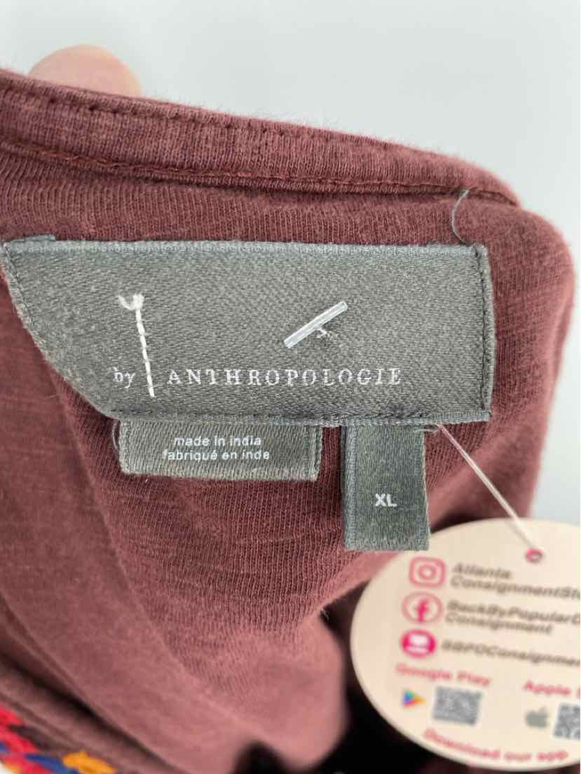 Size XL Anthropologie Brown Shirt