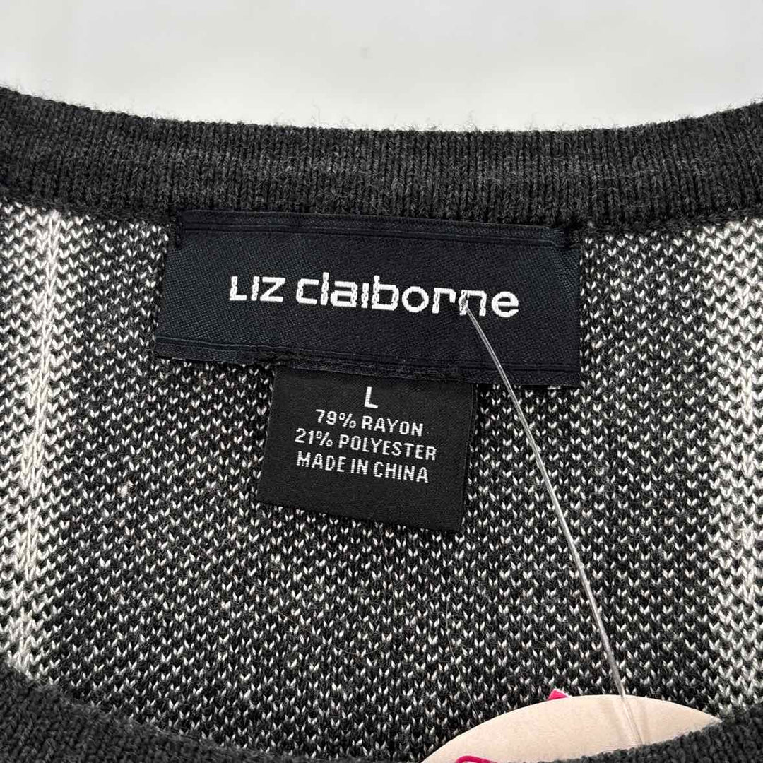 Size L LIZ CLAIBORNE Multi-Color Knit Dress
