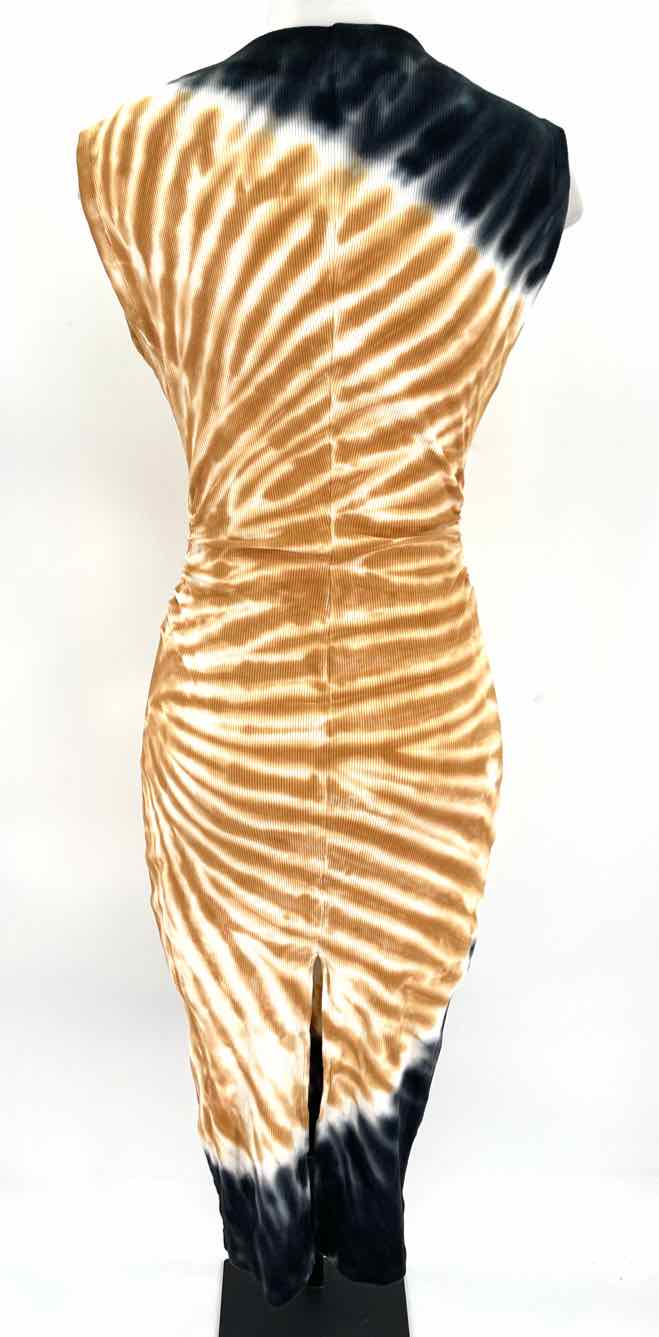 Size XS Brown Print Dress