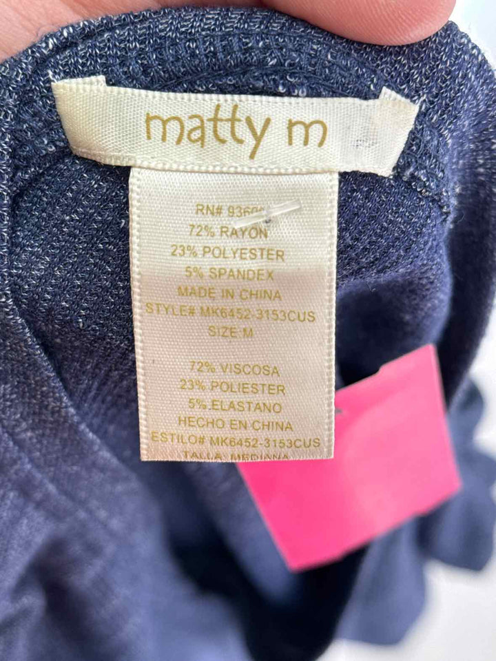 Size M matty m Blue Shirt