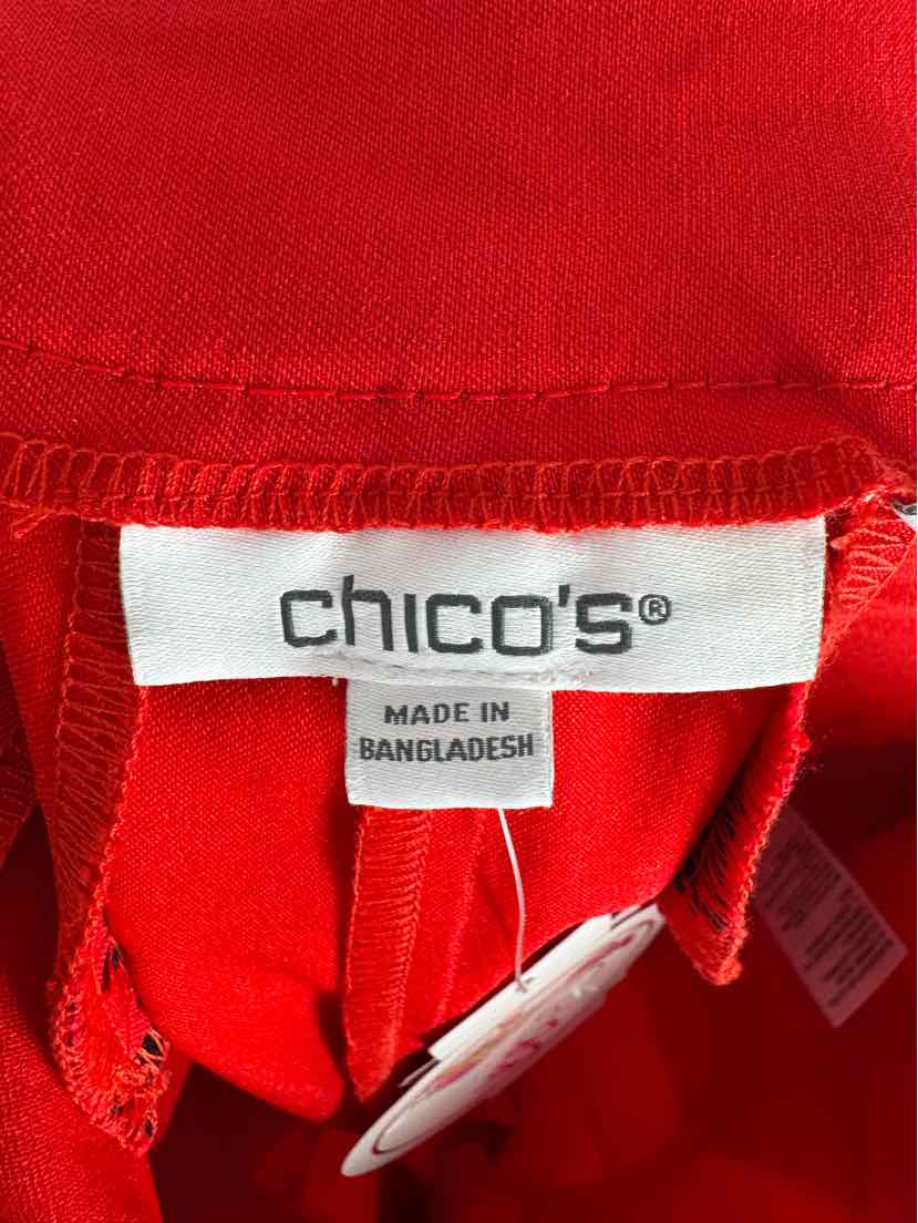 Size 4 Chico's Red Pants