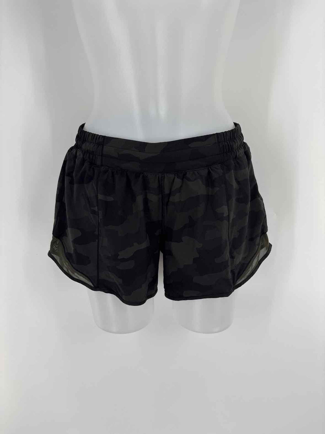 Size 10 Lululemon Green Print Shorts