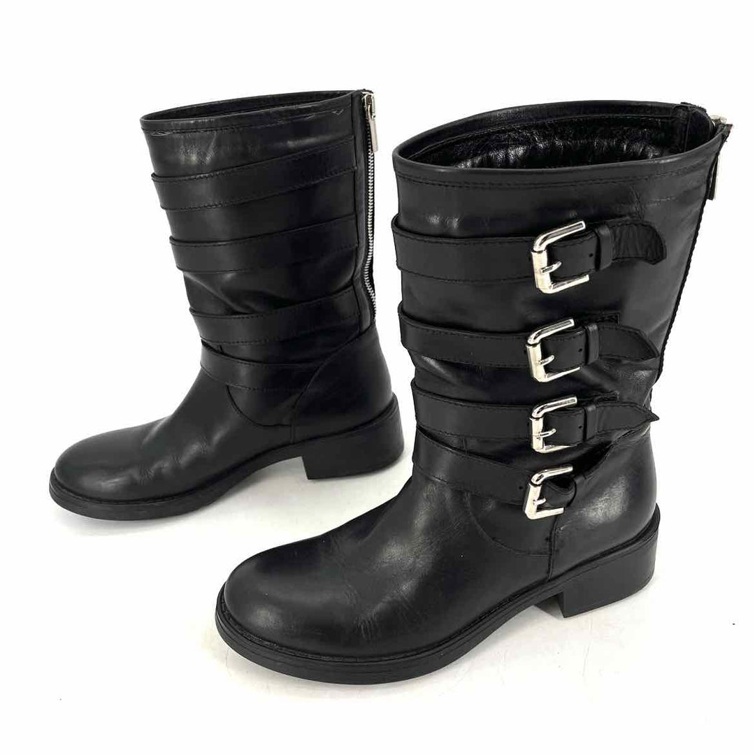 Shoe Size 7.5 Black Leather Boots