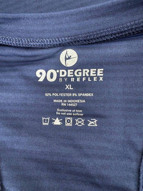 Size XL 90 DEGREES Navy Shirt