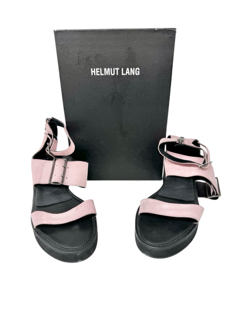 Shoe Size 38 HELMUT LANG Pink Suede Luxury - Sandals