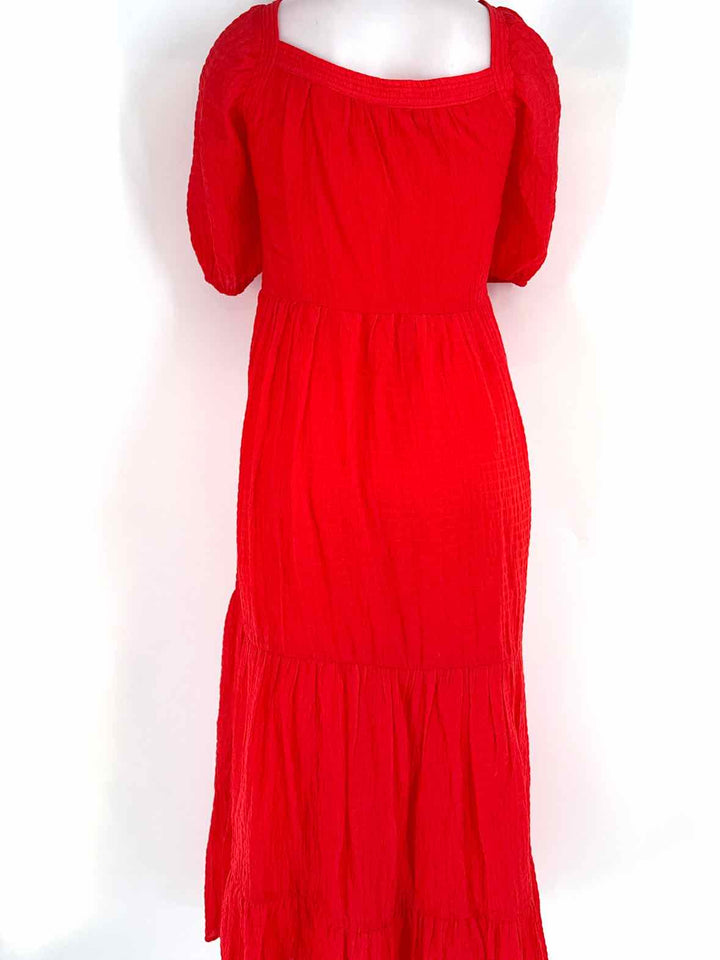Size M Anthropologie Red Dress