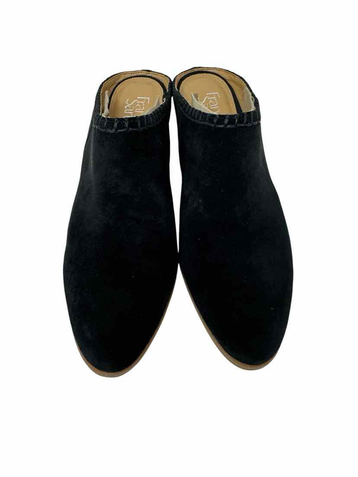 Shoe Size 10 FRANCO SARTO Black Suede Boots