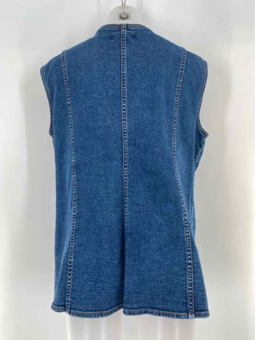 Size 14 Talbots Denim Vest