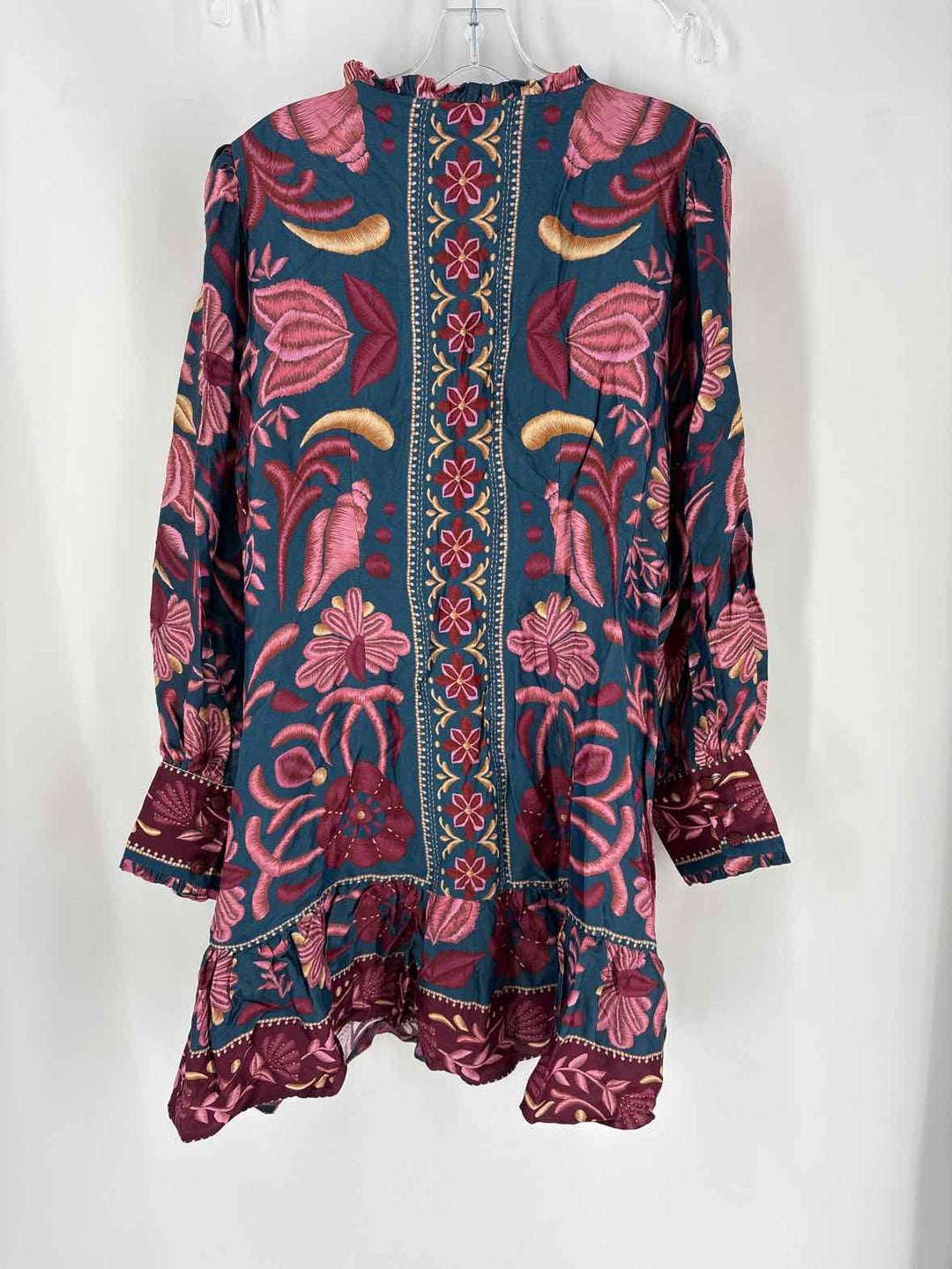 Size L FARM RIO Teal Dress