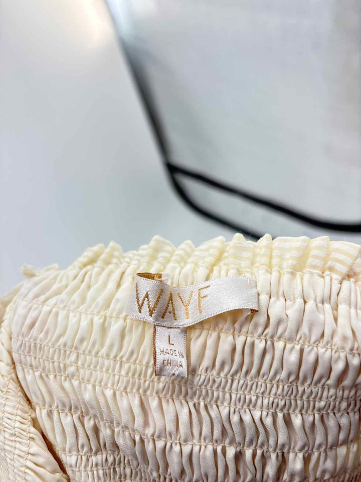 Size L wayf Yellow Dress