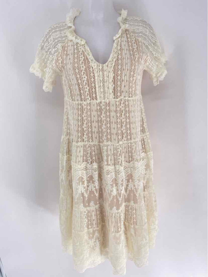 Size XS sundance Ivory Lace Dress