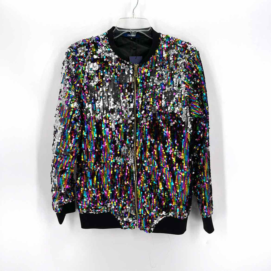 Size S Multi-Color Sequined Jacket
