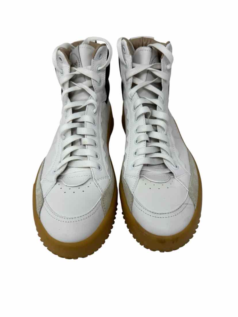 Shoe Size 40 Chloe White Leather Luxury - Sneakers