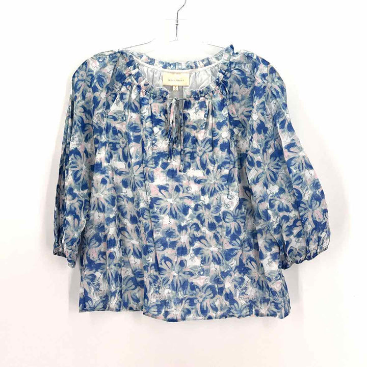 Size S MELLODAY Blue Shirt