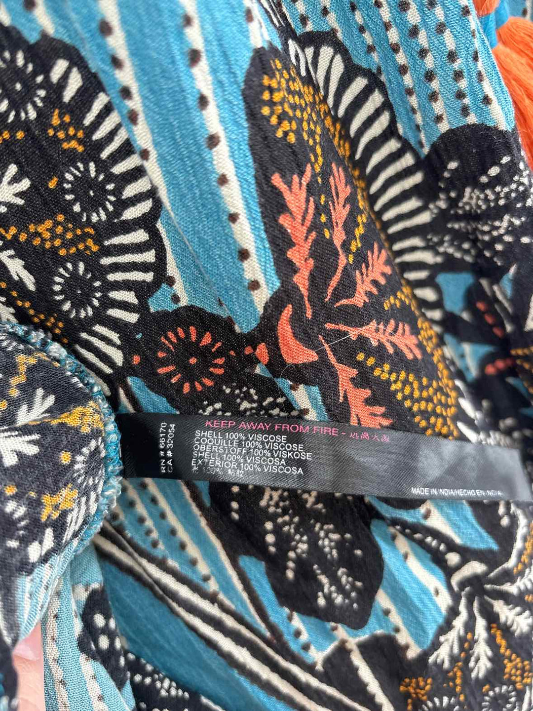 Size XS Anthropologie Blue Print Dress