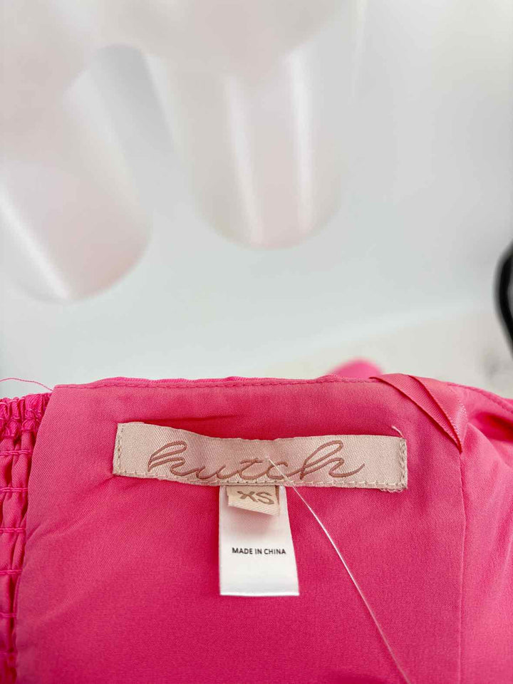 Size XS HUTCH Pink Sateen Dress