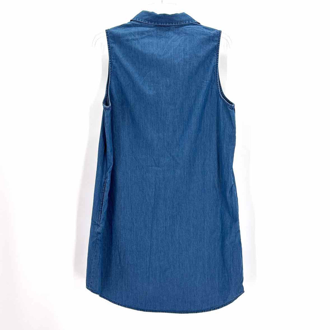 Size L ST JOHNS BAY Blue Chambray Dress