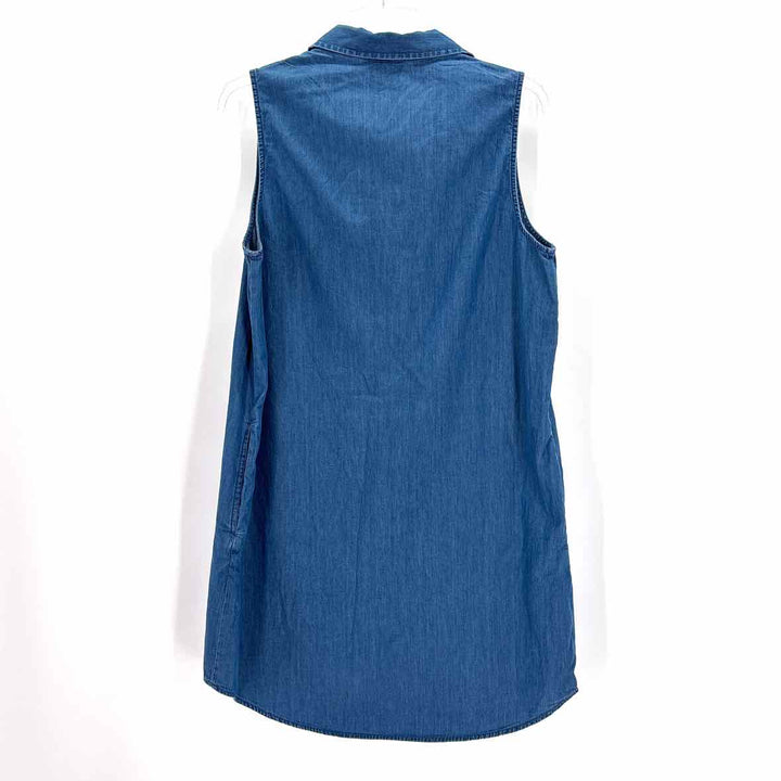 Size L ST JOHNS BAY Blue Chambray Dress