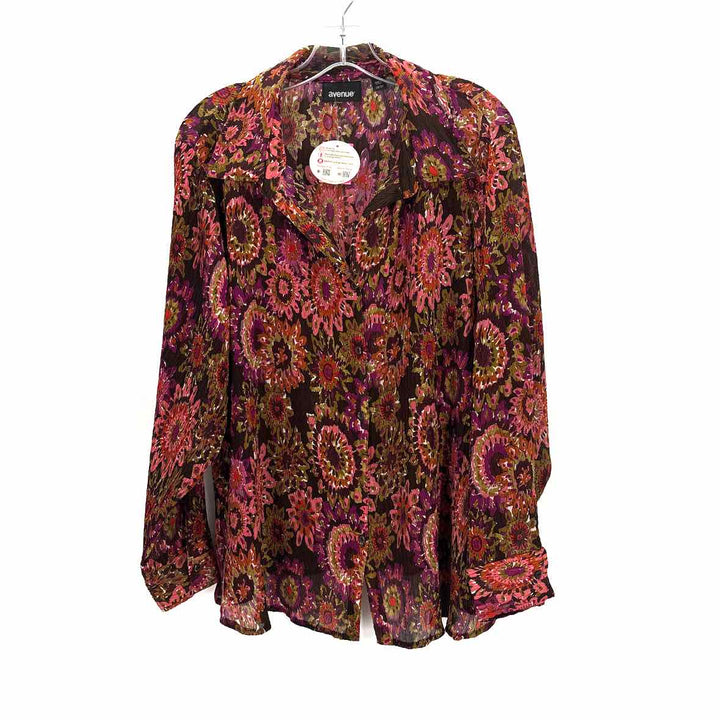 Size 18/20 AVENUE Multi-Color Shirt