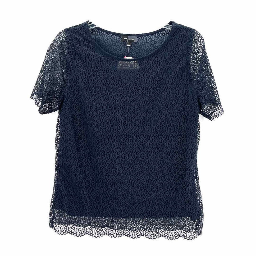 Size M LIMITED Navy Lace Shirt