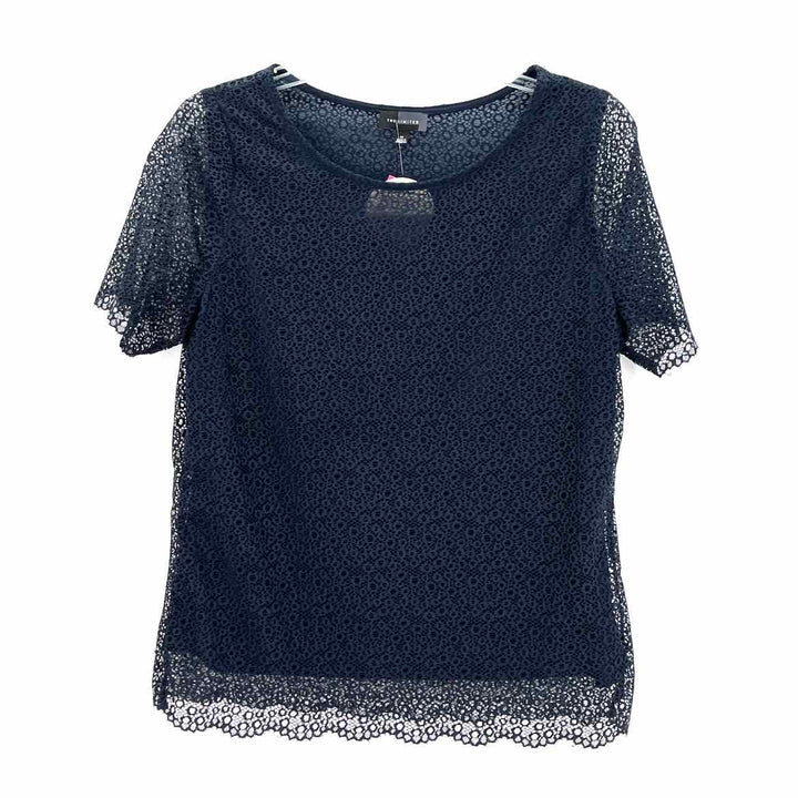 Size M LIMITED Navy Lace Shirt