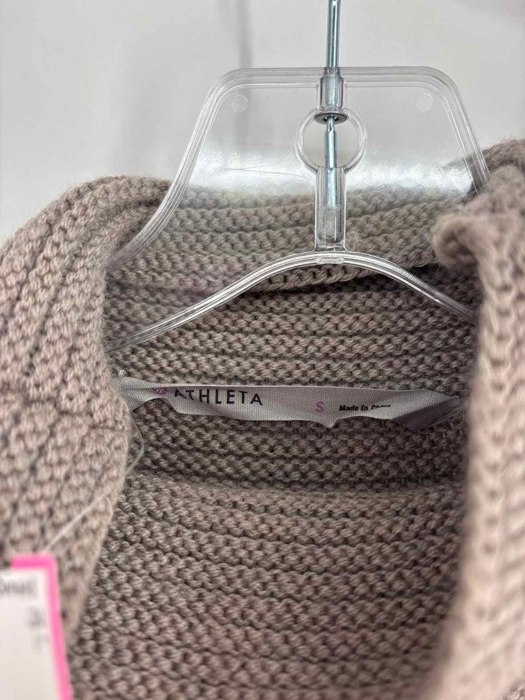 Size S Athleta Khaki Knit Sweater