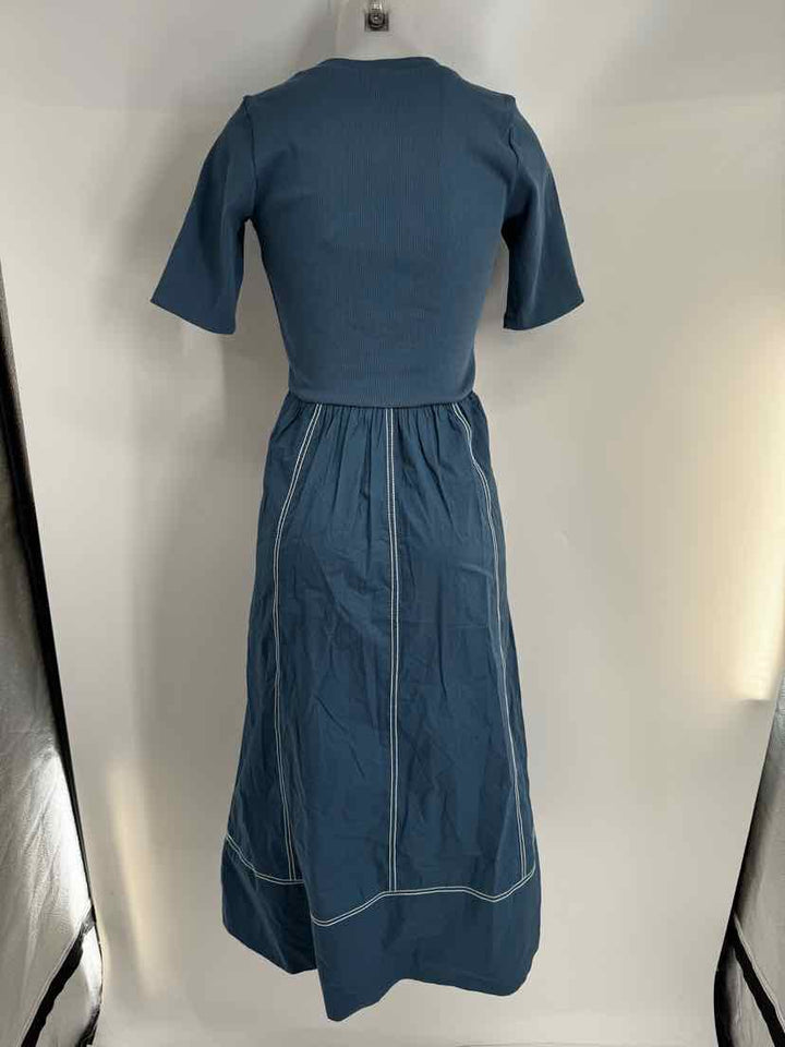 Size XS CLEOBELLA Blue Cotton Dress