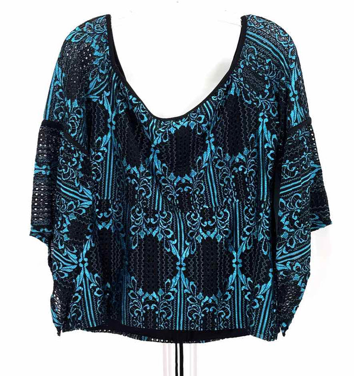 Size L VENUS Multi-Color Lace Shirt