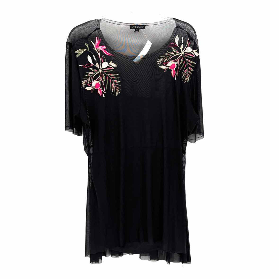 Size 18/20 LANE BRYANT Black Mesh Shirt