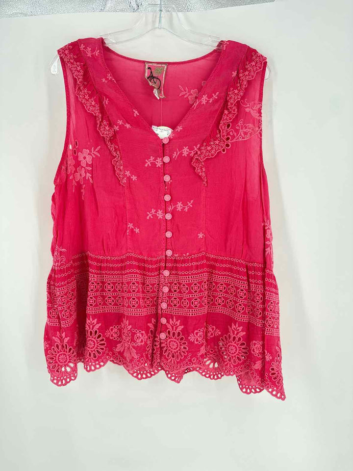 Size XL Johnny Was Pink Shirt