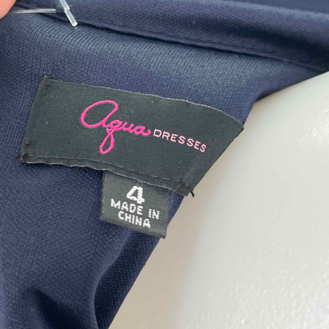 Size 4 AQUA Navy Dress