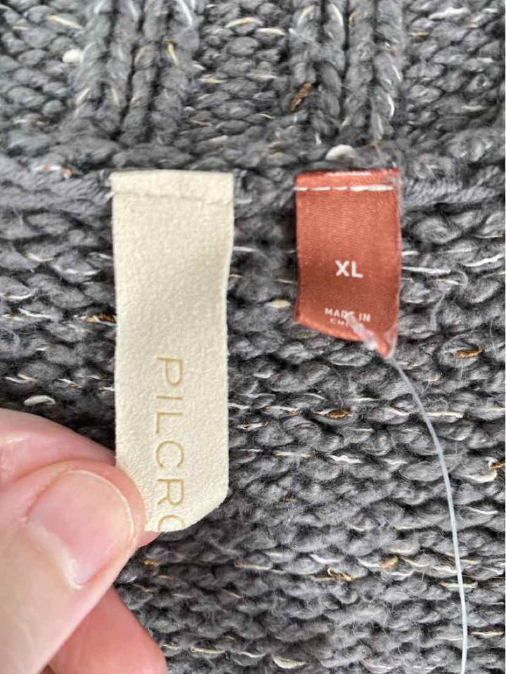 Size XL Pilcro & the Letterpress Gray Knit Cardigan