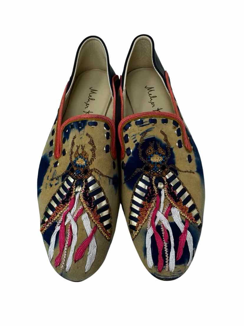 Shoe Size 38 Blue Flats