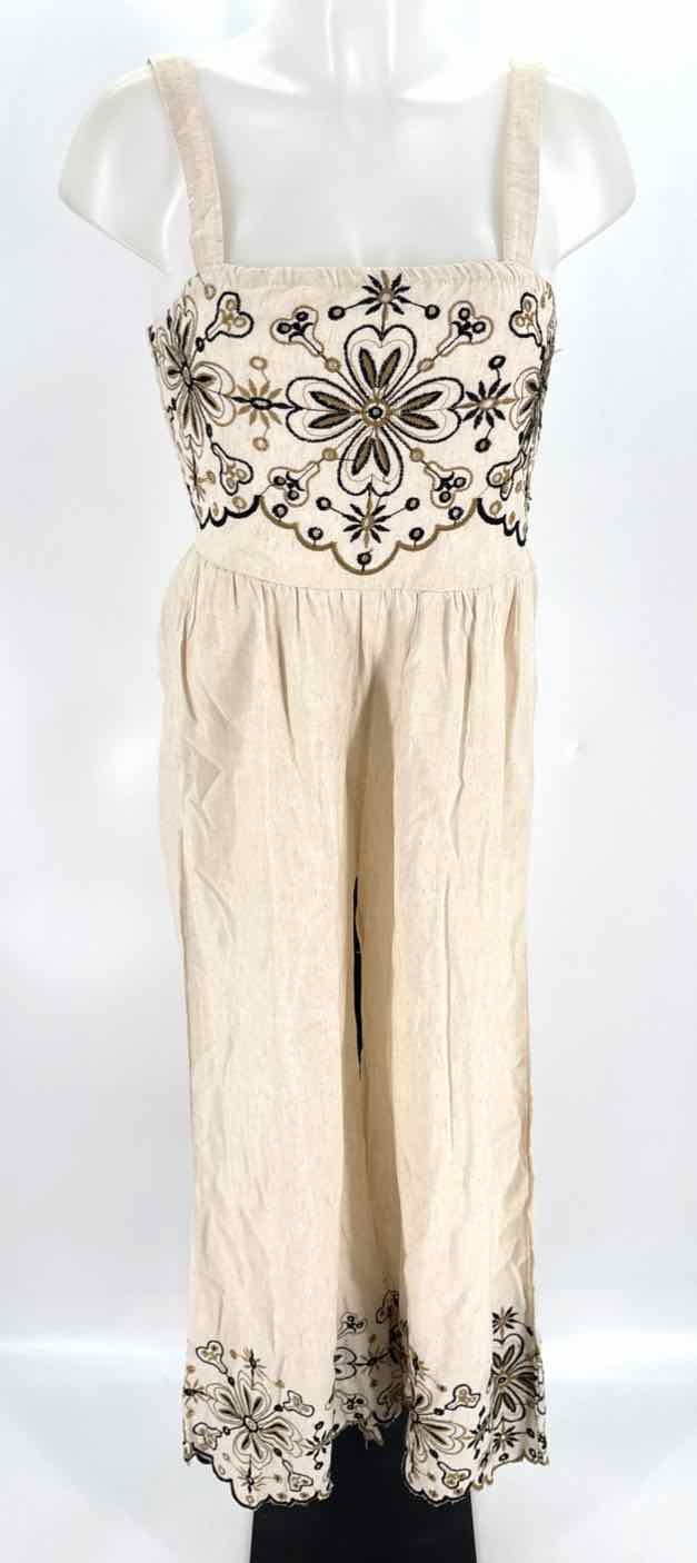 Size M Beige Cotton Dress